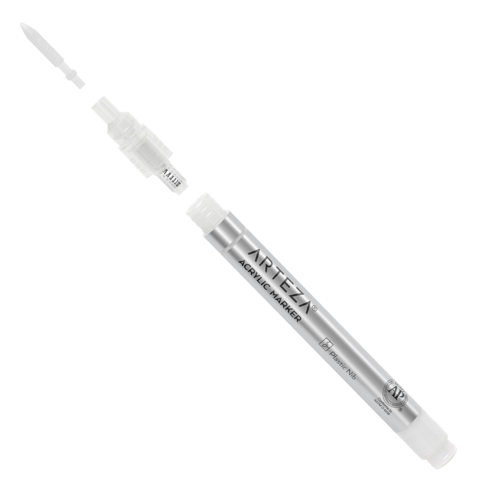 Arteza® White Acrylic Paint Markers, 12ct.
